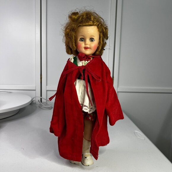 Vintage 1960s Shirley Temple Ideal Doll 14" Toy Collectible In Red Outfit - Picture 3 of 15
